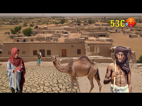 Village Life of Pakistan in extreme hot desert | A ruined village due to draught