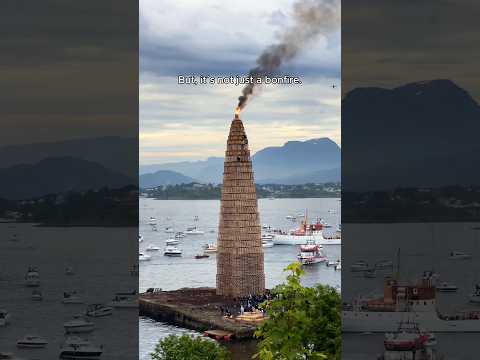 Norway’s most spectacular Midsummer bonfire is not just a bonfire 🔥🇳🇴