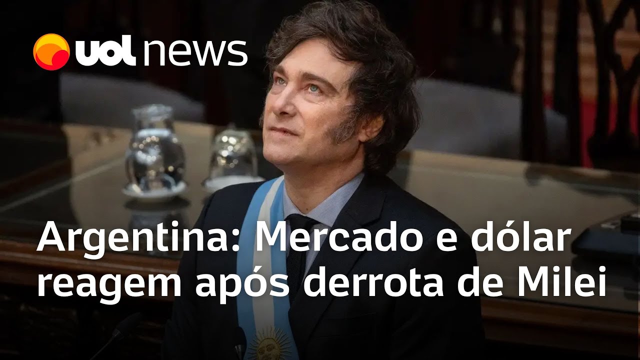 Bolsa peso e títulos da Argentina despencam após derrota eleitoral de Milei