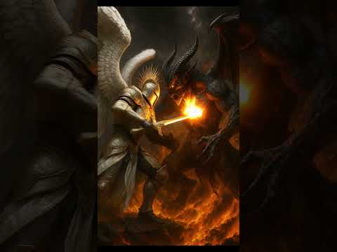 Ange vs Demon, bataille aux portes de l'enfer ⚔️ #foryou #fantasy #christianity #religion #god