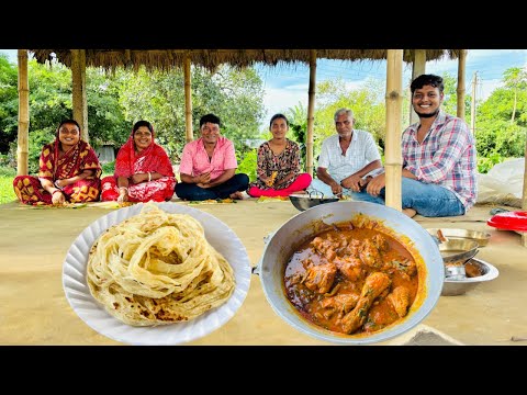 সুস্বাদু চিকেন দোপেঁয়াজা আর লাচ্ছা পরোটার সঠিক রেসিপি। Lachha paratha and Chicken Do Pyaza recipe