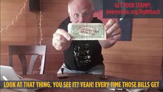 We're stamping big money out of politics!
