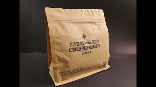2022 Canadian IMP Stuffed Pasta with Ricotta Review Individual Meal Pack Ration Testing