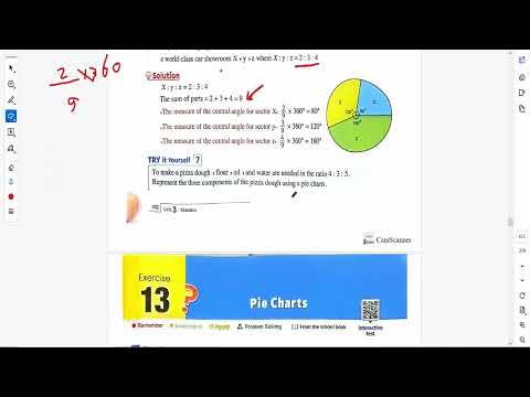 pie chart-unit2 lesson3- Math prep 1- كتاب المعاصر ماث اولى اعدادى ترم اول