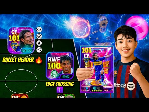 BULLET HEADER CAVANI 💀+ EDGE CROSSING ☄️COMBO IS UNSTOPPABLE - EFOOTBALL 2025 MOBILE