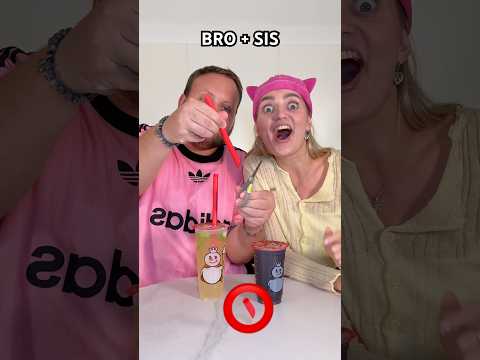 POV: siblings 😈 Who is smarter?🧋❤️