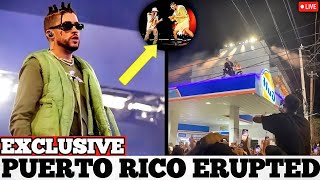 BAD BUNNY & ARCÁNGEL SHUT DOWN A GAS STATION ROOFTOP FANS STILL DEBATING IF THIS WAS GENIUS OR CHAOS
