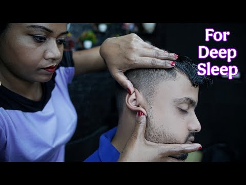 Female Barber Ear Massage: Relaxing ASMR for Deep Sleep | Gentle Ear & Head Massage ASMR