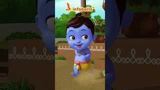 கண்ணா கண்ணா குட்டிக் கண்ணா - Little Krishna | Tamil Rhymes for Kids | Infobells #littlekrishna