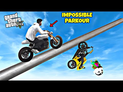 GTA 5 : FRANKLIN AND SHINCHAN TRIED IMPOSSIBLE AIRPORT PARKOUR CHALLENGE 😯
