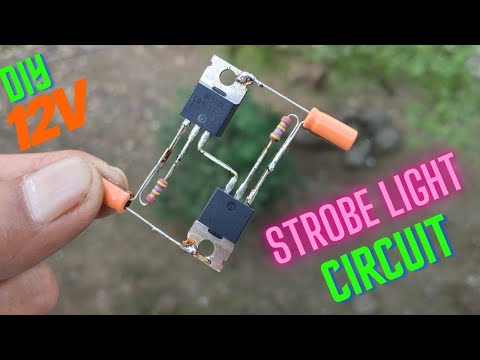 HOW TO MAKE 12V LED STROBE LIGHT USING MOSFET IRF540