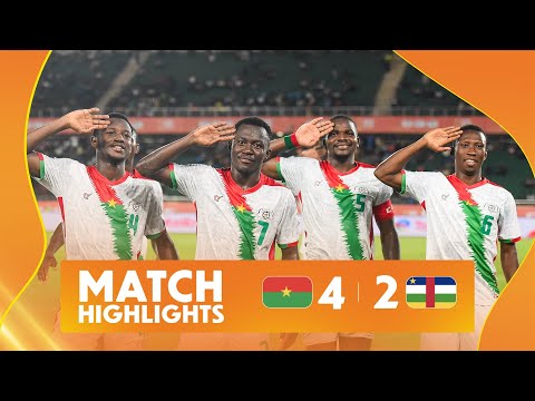 Match Highlights Burkina Faso - Central African