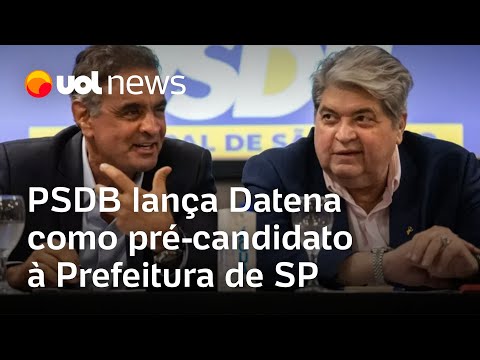 PSDB lança Datena como pré-candidato à Prefeitura de São Paulo: 'Vou até o fim', diz apresentador