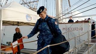 YouTube video thumbnail: Dutch Crown Princess Amalia Promoted to Sergeant in Naval Ceremony