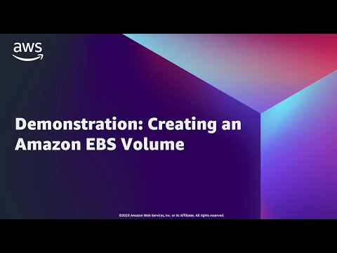 Getting started using Amazon Elastic Block Store (Amazon EBS) | Amazon Web Services