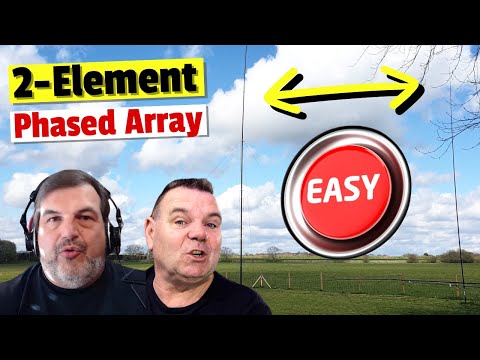 Simplifying the 2-Element Vertical Christan Method Phased Array with John NJ4Z