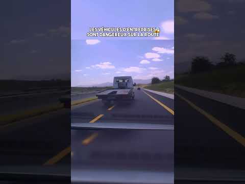 Les véhicules d'entreprises sont dangereux sur la route !  #dashcam #france #route #voiture