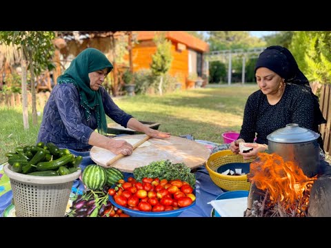 KÖY YAŞAMI ODUN ATEŞİNDE SABAH KAHVALTISI | GÜZEL KÖY HAYATI VLOG