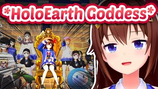 Sora Arrives In HoloEarth, Sits On Her Throne & Everyone Kneels 【ENG S