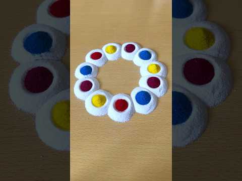 Creating Stunning Rangoli Art for Special Events #rangoli #satisfying #shorts