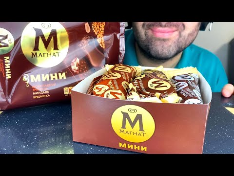 ASMR EATING MAGNUM CHOCOLATE ICE CREAM PARTY MUKBANG (DESSERT EATING SOUNDS) EATING SHOW