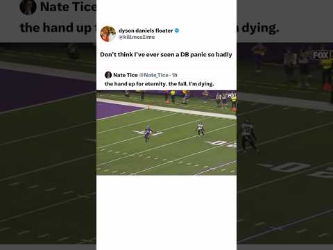Yall see this yesterday and wonder what the DB was thinking!?💭 #nfl#football#shortsfeed#fyp#vikings