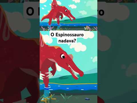 O Espinossauro nadava? #shorts #dinossauro  #espinossauro