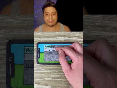 Jugando Minecraft en un Teléfono de Papel