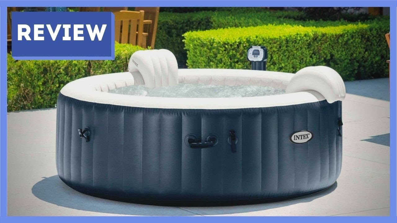 Intex Purespa Plus 6 Person Portable Inflatable Round Hot Tub