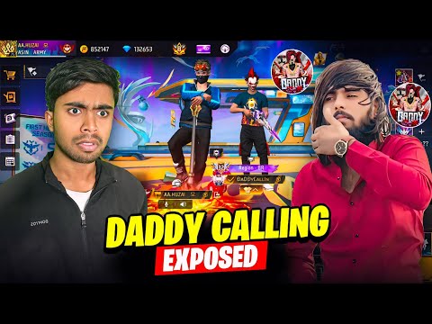 Daddy Calling Exposed 🤯 Huzai Vs Daddy Calling  Collection Vs - Garena Free Fire