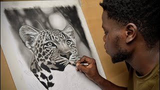 Drawing a Leopard #Live another stage – Watch the Art Come Alive!