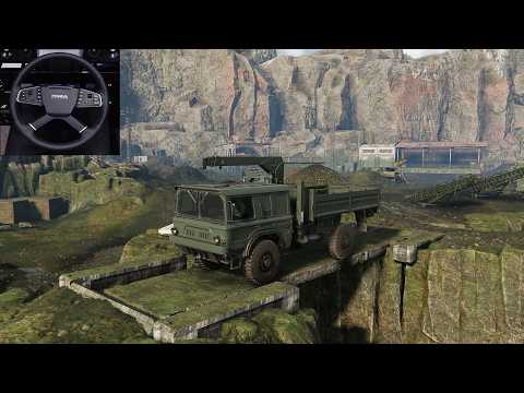 Draining the flooded quarry - RoadCraft | Steering wheel gameplay