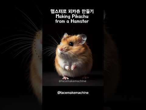 햄스터로 피카츄 만드는법 #포켓몬 #포켓몬스터