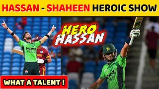 Hassan & Shaheen Gives Pakistan Lead | Hassan Nawaz Dream Debut Emerged as Best Finisher | PAK v WI