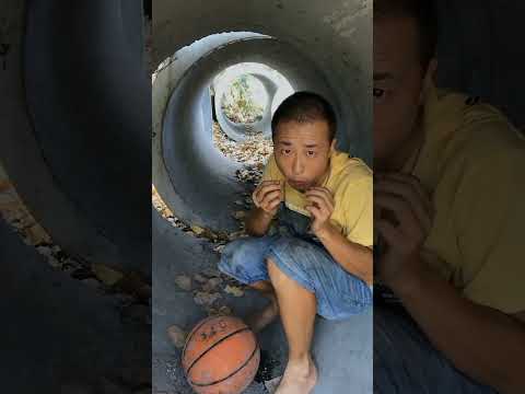 Homeless man eating raw eggs