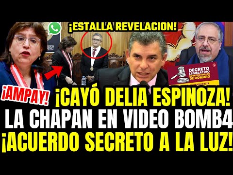 LO ÚLTIMO! CAYÓ DELIA ESPINOZA EN VIDEO BOMB4 Y ENCUENTRO SECRETO CON PÉREZ Y VELA POR POLÉMICA LEY