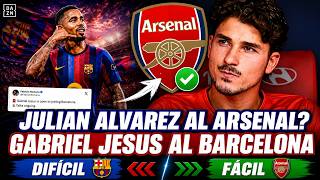🚨¡OJO! GABRIEL JESUS ES EL NUEVO FICHAJE DEL BARCELONA: ¿QUÉ PASÓ CON JULIÁN ÁLVAREZ?