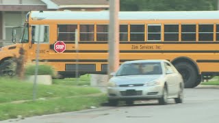 St. Louis public school students arrive to classes in new buses, modern technology