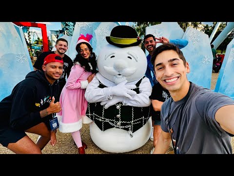 The BUSIEST I’ve Ever Seen SeaWorld Orlando! Christmas Celebration 2024 - New Food & Drink