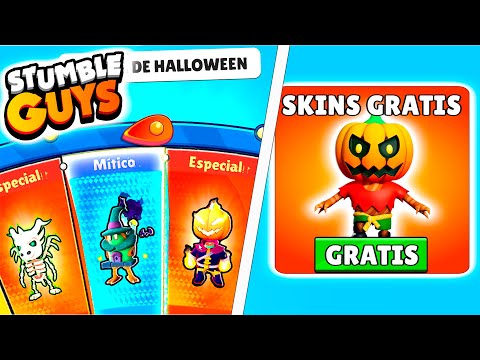 🎃SKINS GRATIS NUEVA RULETA DE HALLOWEN EN STUMBLE GUYS 🎁COMPRO LA RULETA