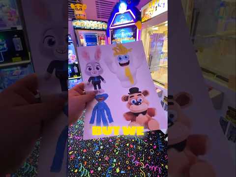 Find The Hidden Plush In The Arcade Ep 14 #shorts #fnaf #poppyplaytime #zootopia #stealabrainrot