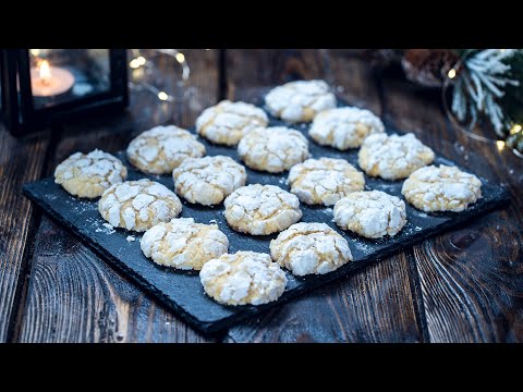 Coconut White Chocolate Crinkle Cookies