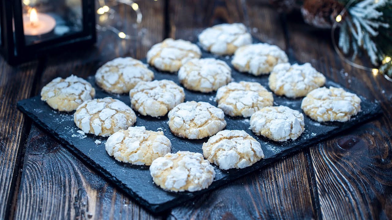 Coconut White Chocolate Crinkle Cookies