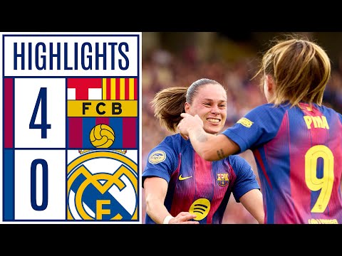 FC BARCELONA 4 - 0 REAL MADRID | RESUMEN LIGA F MOEVE