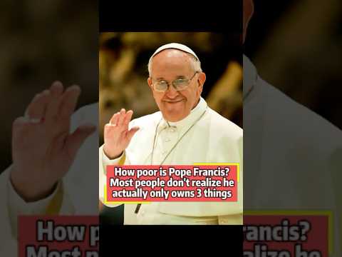 How poor is Pope Francis Most people don’t realize he actually only owns 3 things#PopeFrancis#usa