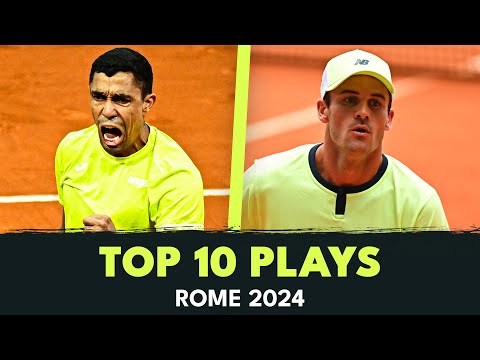 Monteiro's Tweener; Paul's One-Handed Backhand & More | Rome 2024 Top 10 Plays