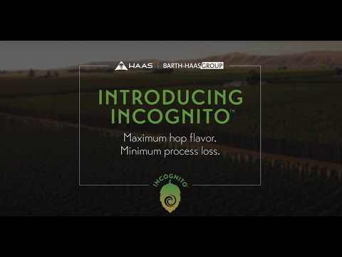 INCOGNITO® - Maximum flavor. Minimum loss.  A new brewing product from HAAS®.
