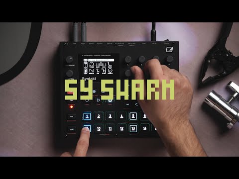 Syntakt SY Swarm machine overview // Creating a patch from scratch using the Syntakt 1.20 upgrade
