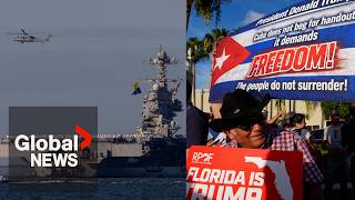 YouTube video thumbnail: Fears Trump Will Launch Military Intervention in Cuba