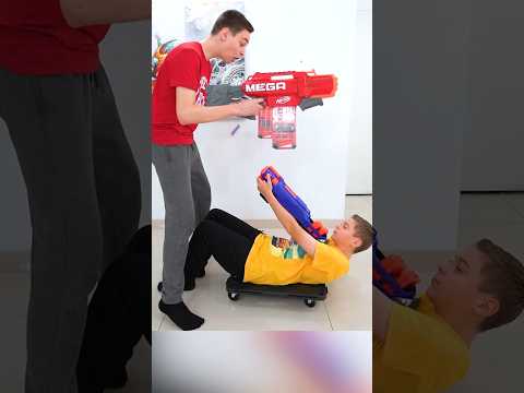 Brothers's smartest Nerf gun trap